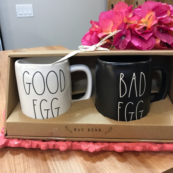 Rae Dunn Other - Rae Dunn Good Egg Bad Egg Mug Set-NWOT